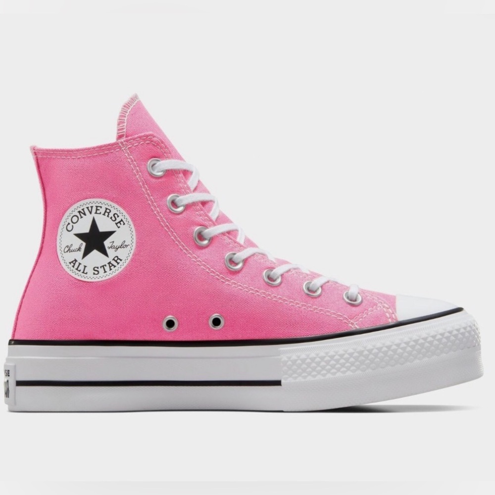 Converse Women’s Chuck Taylor All Star Lift Platform High Pink & White